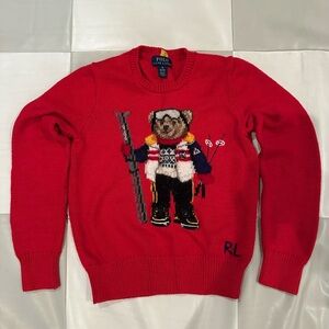 ***SOLD*** Polo by Ralph Lauren Red Ski Bear Sweater